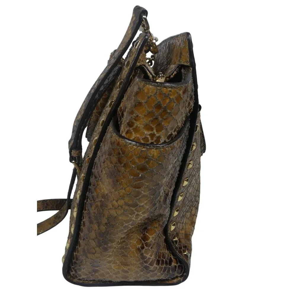 Michael Kors‎ Women's Snakeskin Handbag Tan
